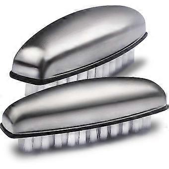 Fingernail Bristle Cleaning Brush Nail Cleaning Brush Massage Brush 2 Pieces - B