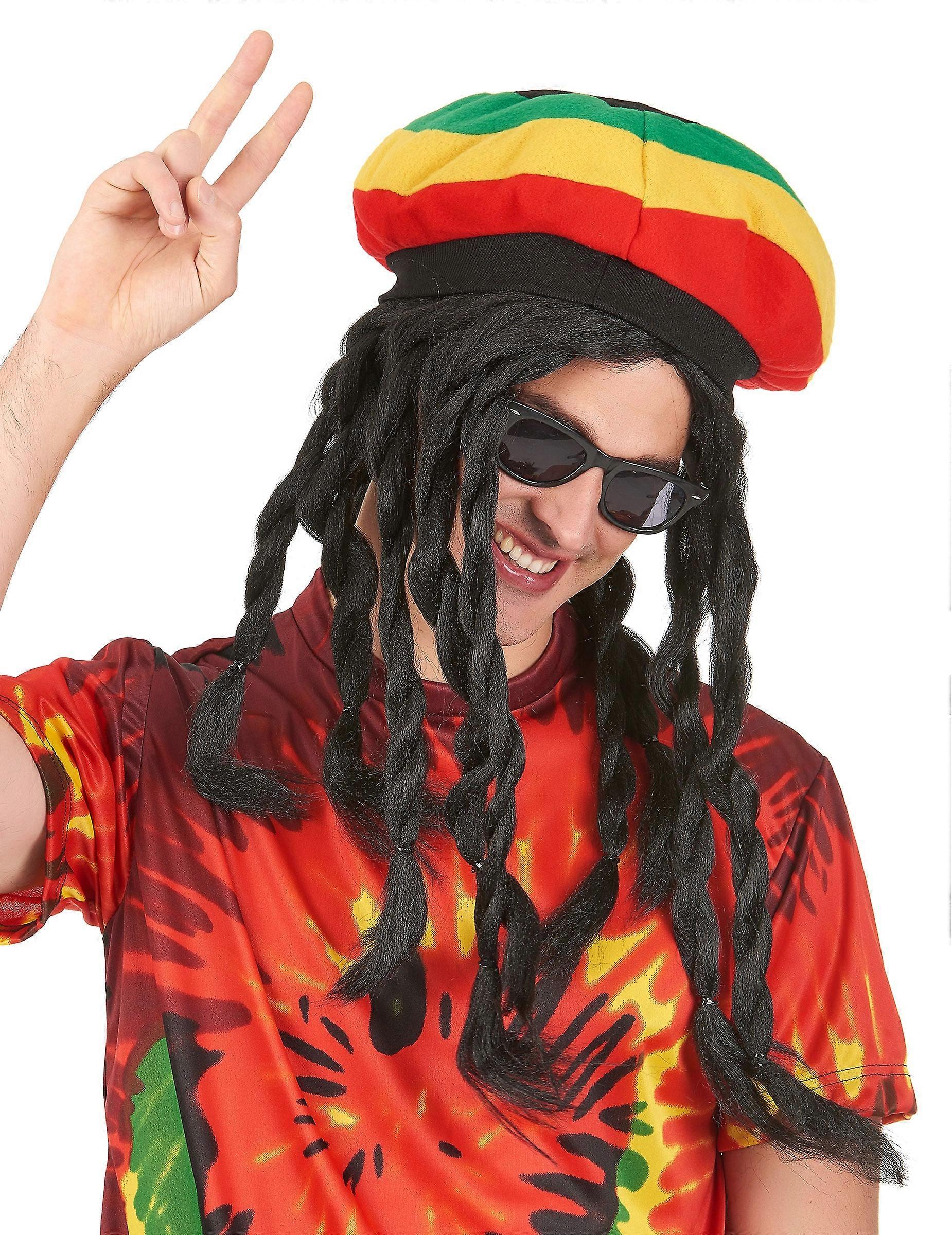 Rasta wig hat