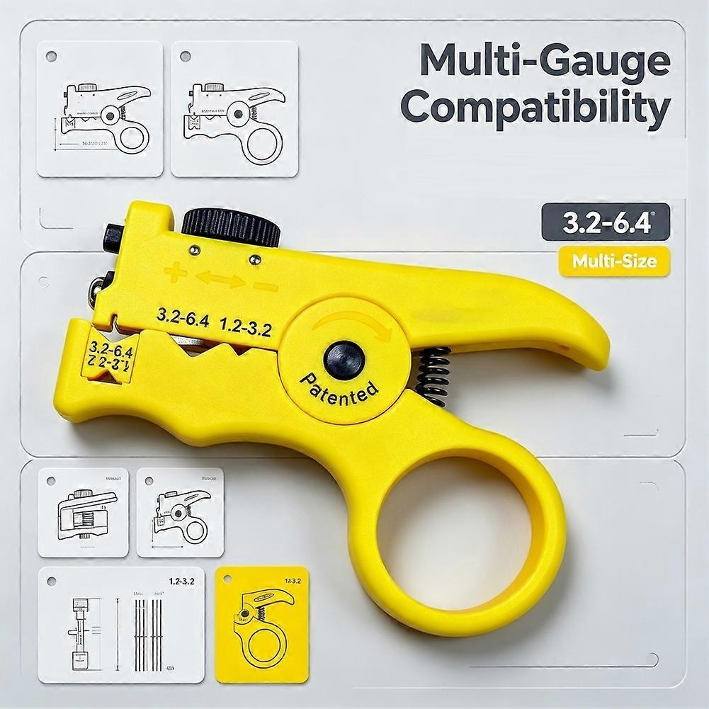 Adjustable Fiber Optic Cable Slitter and Ring Tool for Jacket Stripping,Buffer Tube Cutting,Telecom Network Installation