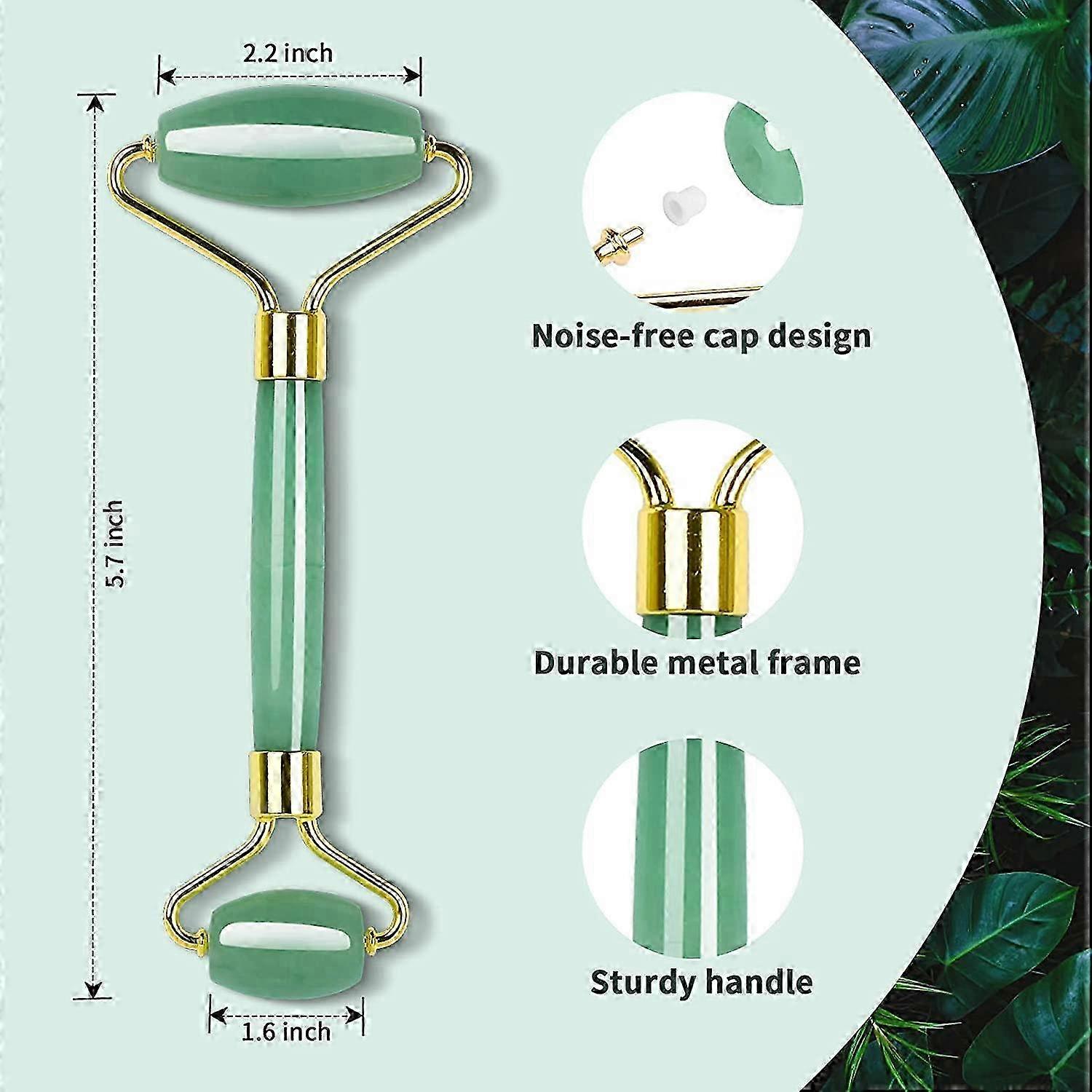 Jade Roller and Gua Sha Tool Set