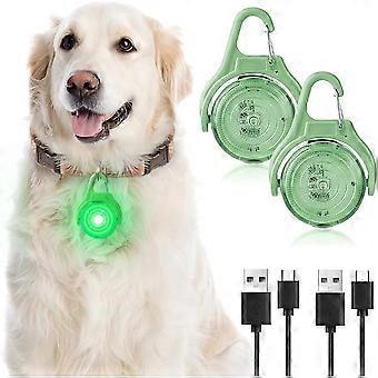 Flashing LED Safety Light for Dog Collar, LED Safety Lights for Dogs, 4 Flashing Modes, Waterproof Pet Safety Lights