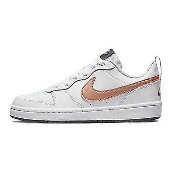 Nike Court Borough Low 2 GS „Biały metalik czerwony brąz” BQ5448-116