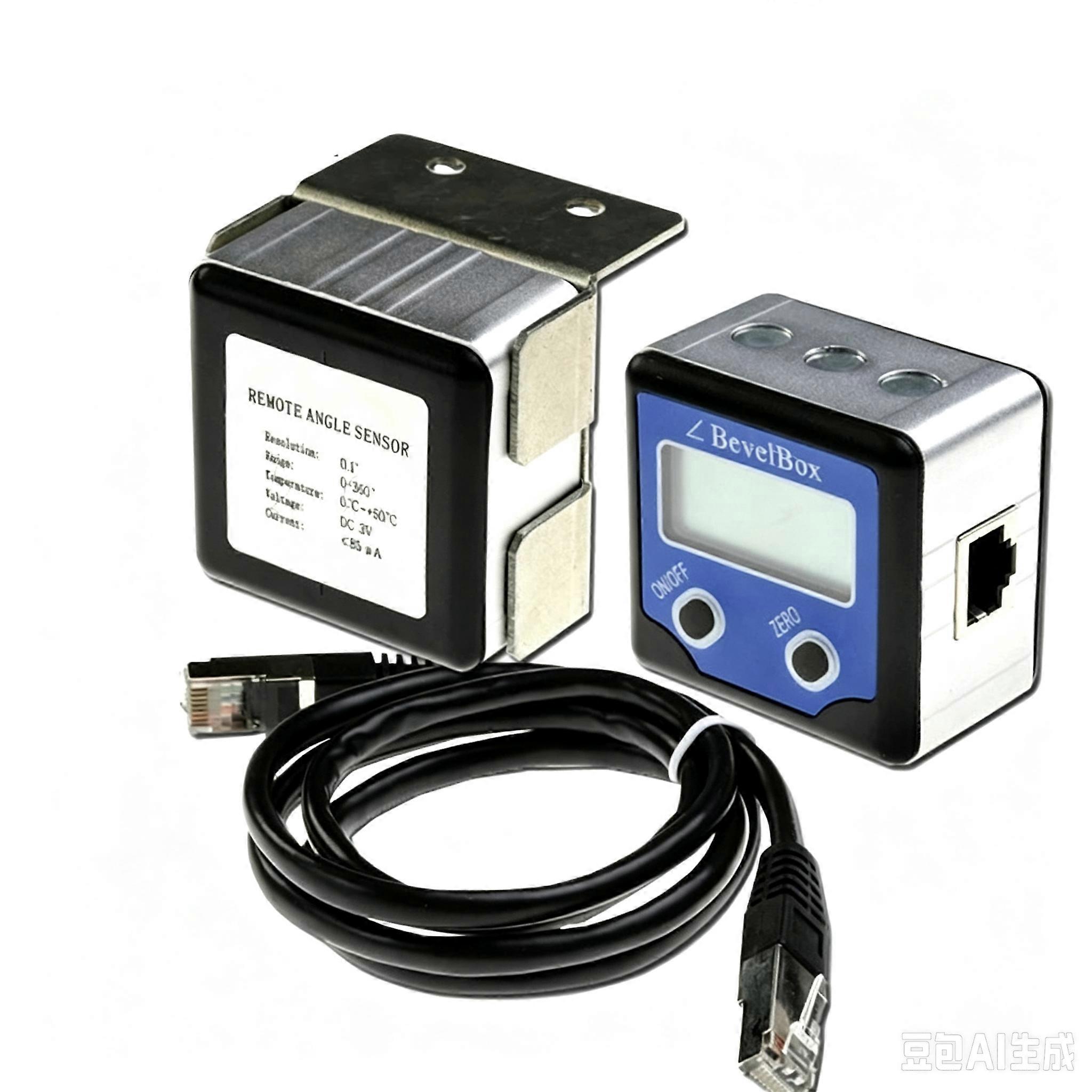Remote Angle Sensor Protractor separated sensor and display Digital Display Level Inclinometer Box Digital Protractor Angle Rule