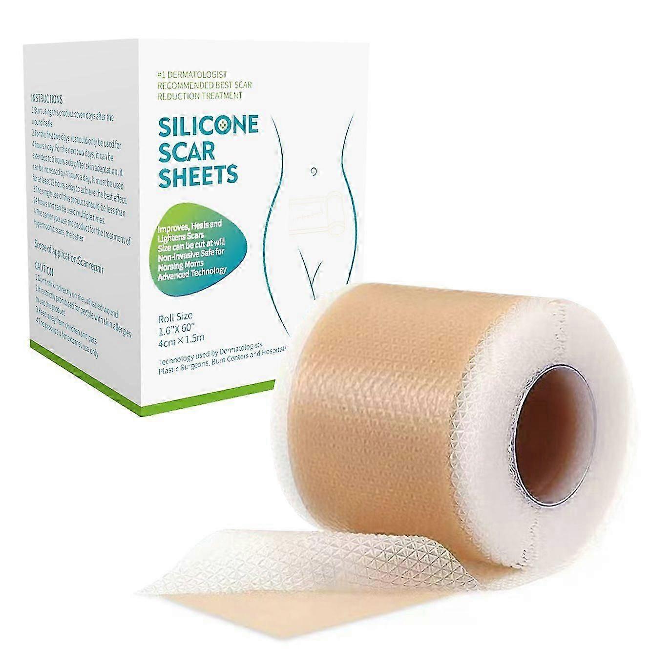 Self-Adhesive Silicone Scar Care Patch for Wound Scar Decrease, Neutral, 1.5m