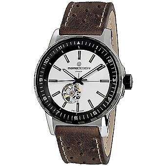 Momo pilote héritage automatique japonais Automatic Analog Man montre avec MD3064SB-22 Bracelet en cuir synthétique