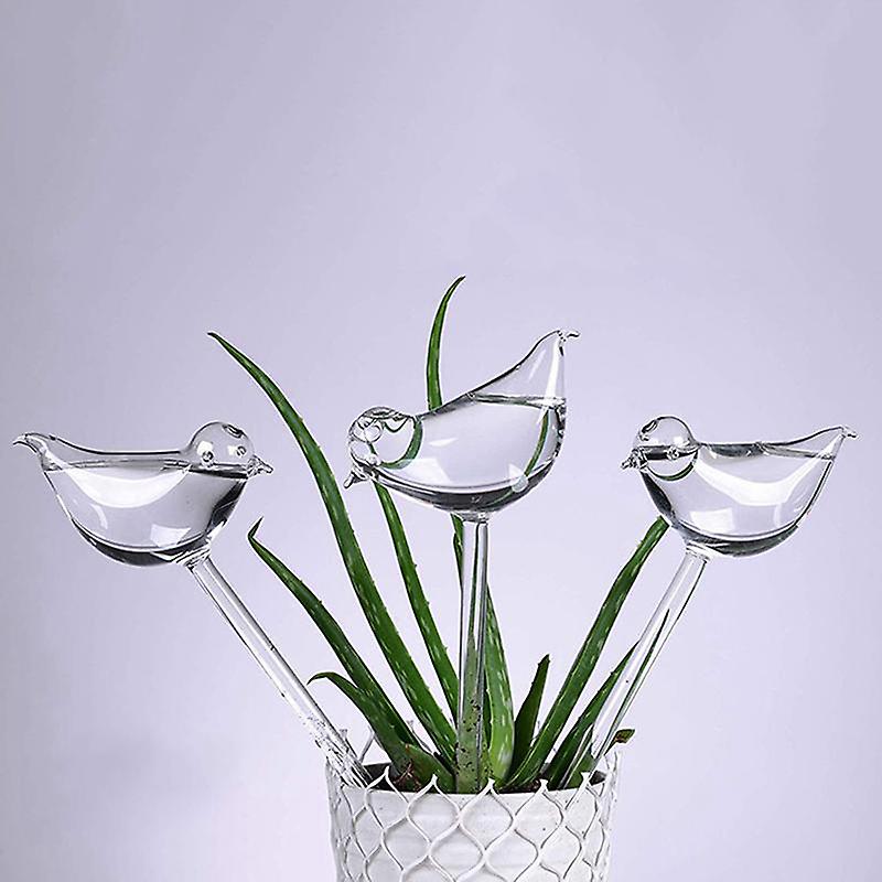 צמח Waterer עצמי השקיה גלובוסים, צורת ציפור יד פוצץ נורות אקווה ברורות