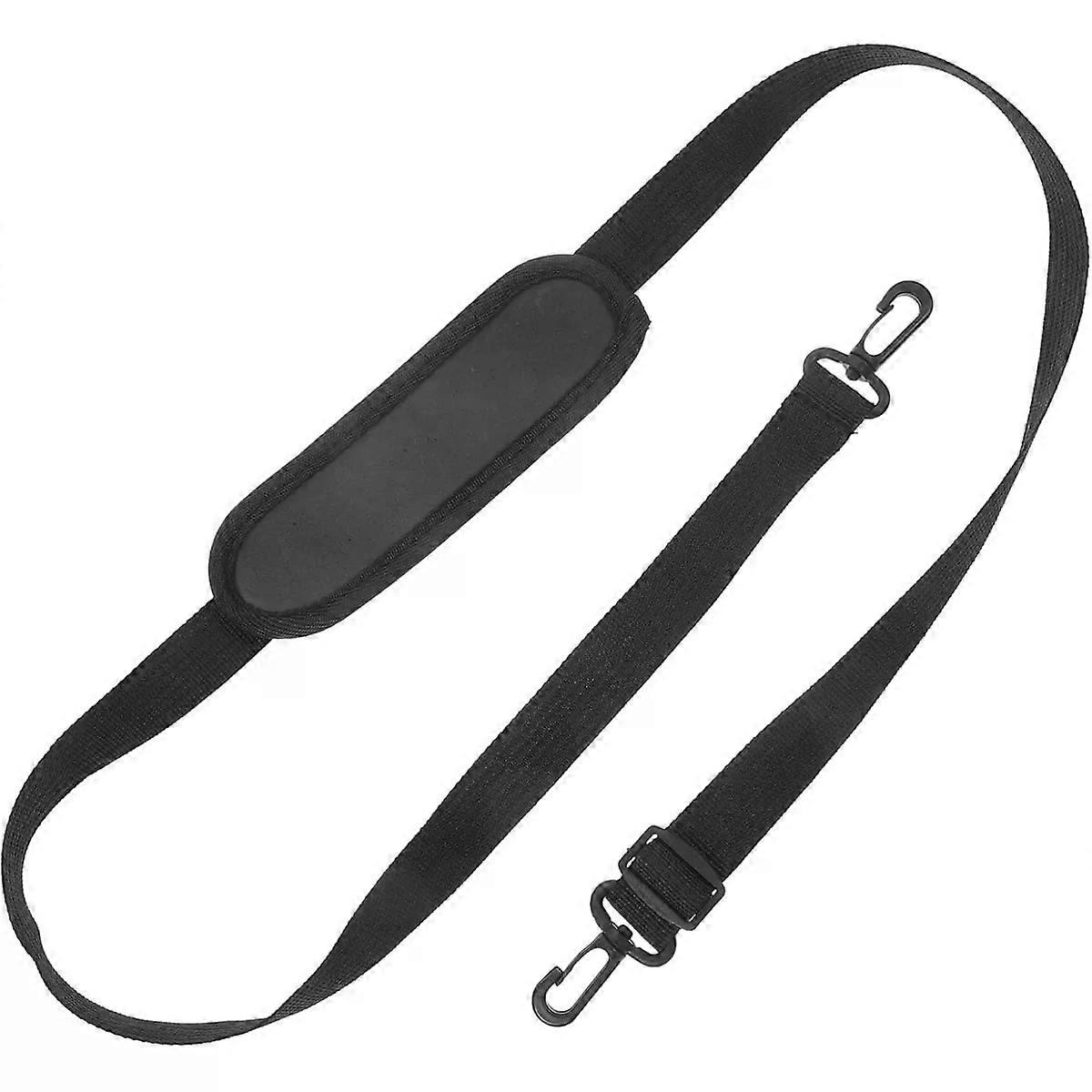 Adjustable Shoulder Strap Replacement for Messenger Bags, Black Nylon