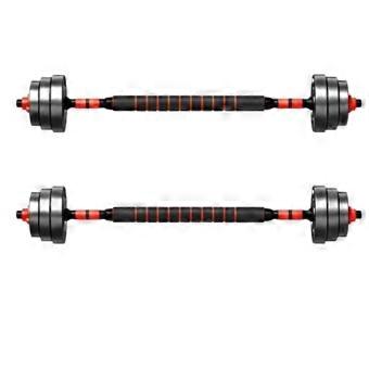 Dumbbell Barbell Set, Foam, Adjustable Weight, Multi-Use, Home Gym, Men