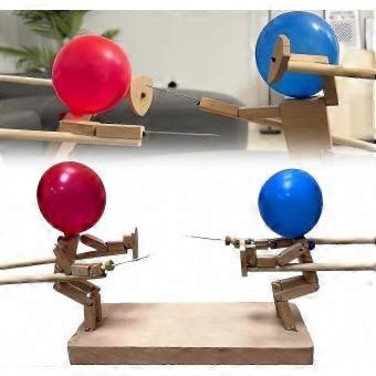 Bamboo Fencing Puppets Balloon Game
