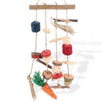 Wooden Hamster Hanging Chewing Toy Tooth Grinding Toys