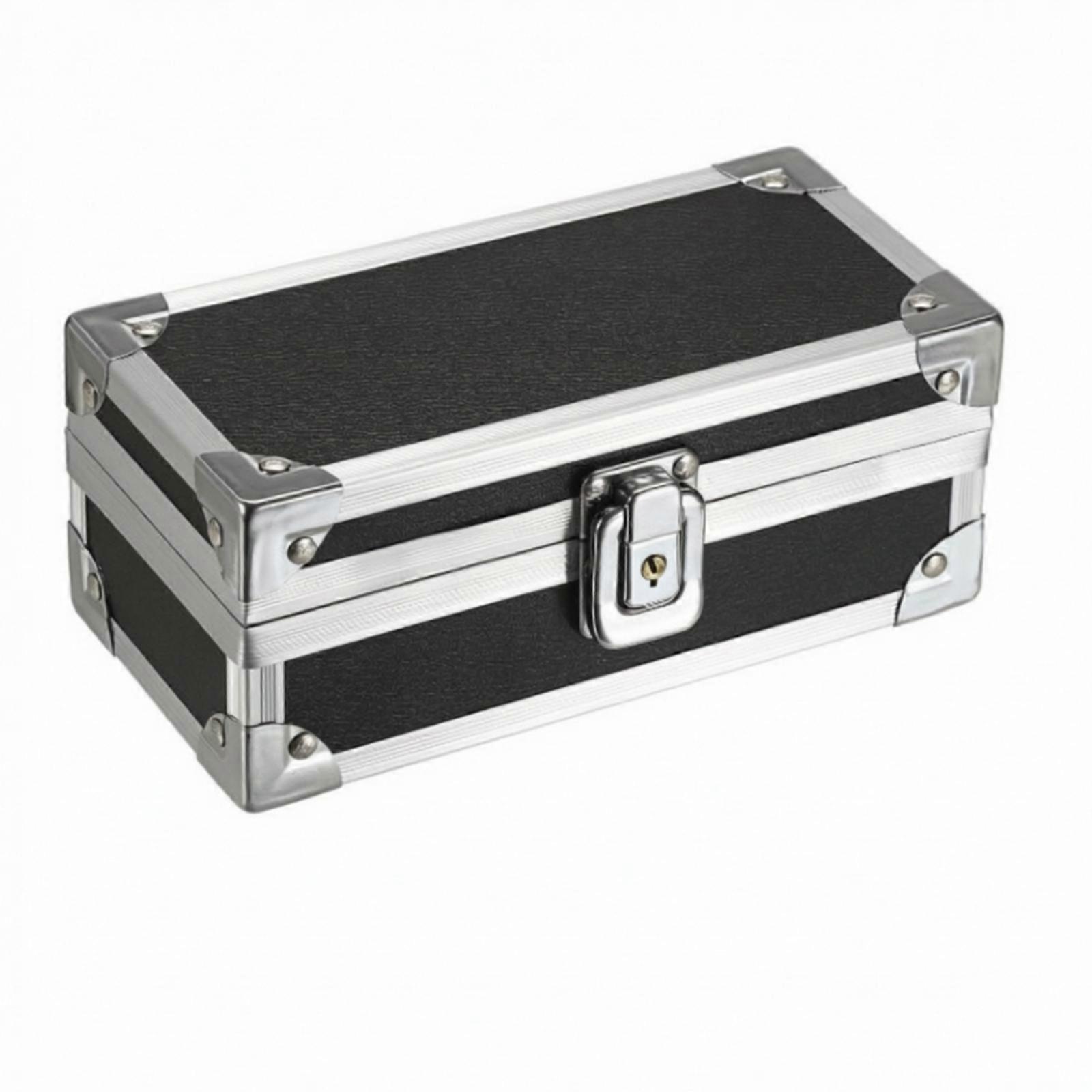 Lockable Storage Box Compact Box with Key-Operated Lock Secure for Desk