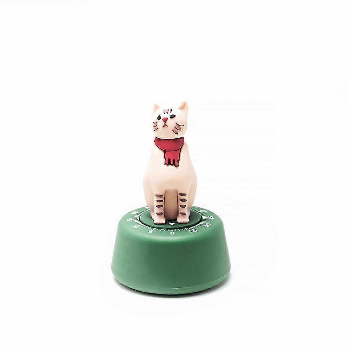 Mechanical Kitchen Timer 55-Minute Cute Cat Shape for Baking and Cooking