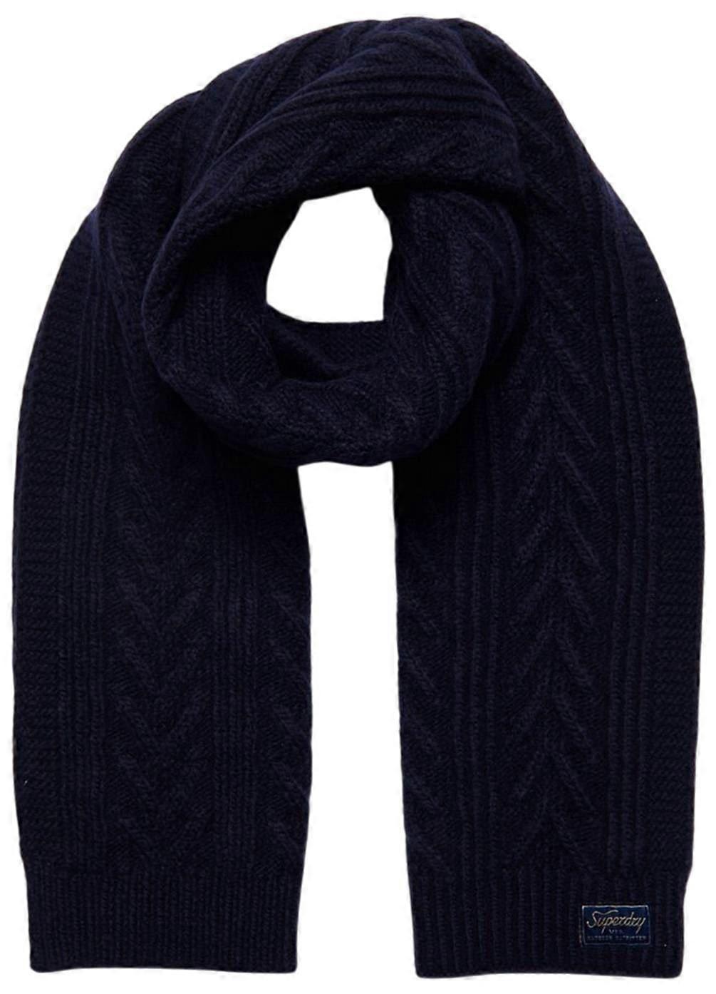 Superdry & Co Cable Lux Scarf - Eclipse Navy