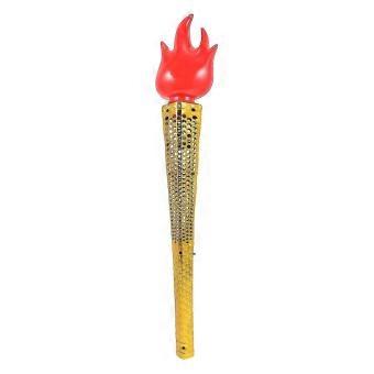 Plastic Simulation Flame Torch Toy - 18.47 Inch for Halloween Cosplay, Themed Parties, Sports Ceremonies, Kids Stage Performances
