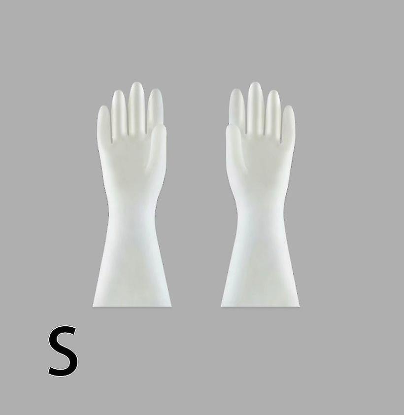 Kitchen Household Nitrile Latex Waterproof Dishwashing Gloves (s Code)