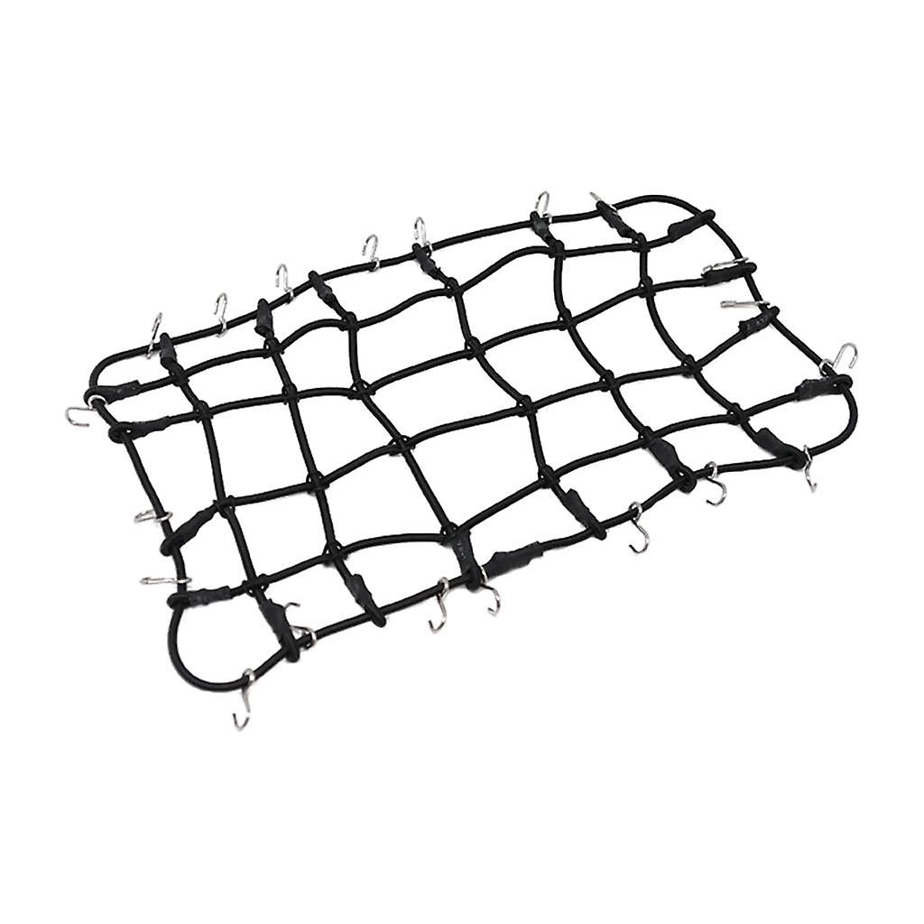 Roof Rack Cargo Elastic Luggage Net & Hook For 1:10 AXIAL SCX10 D90 Black