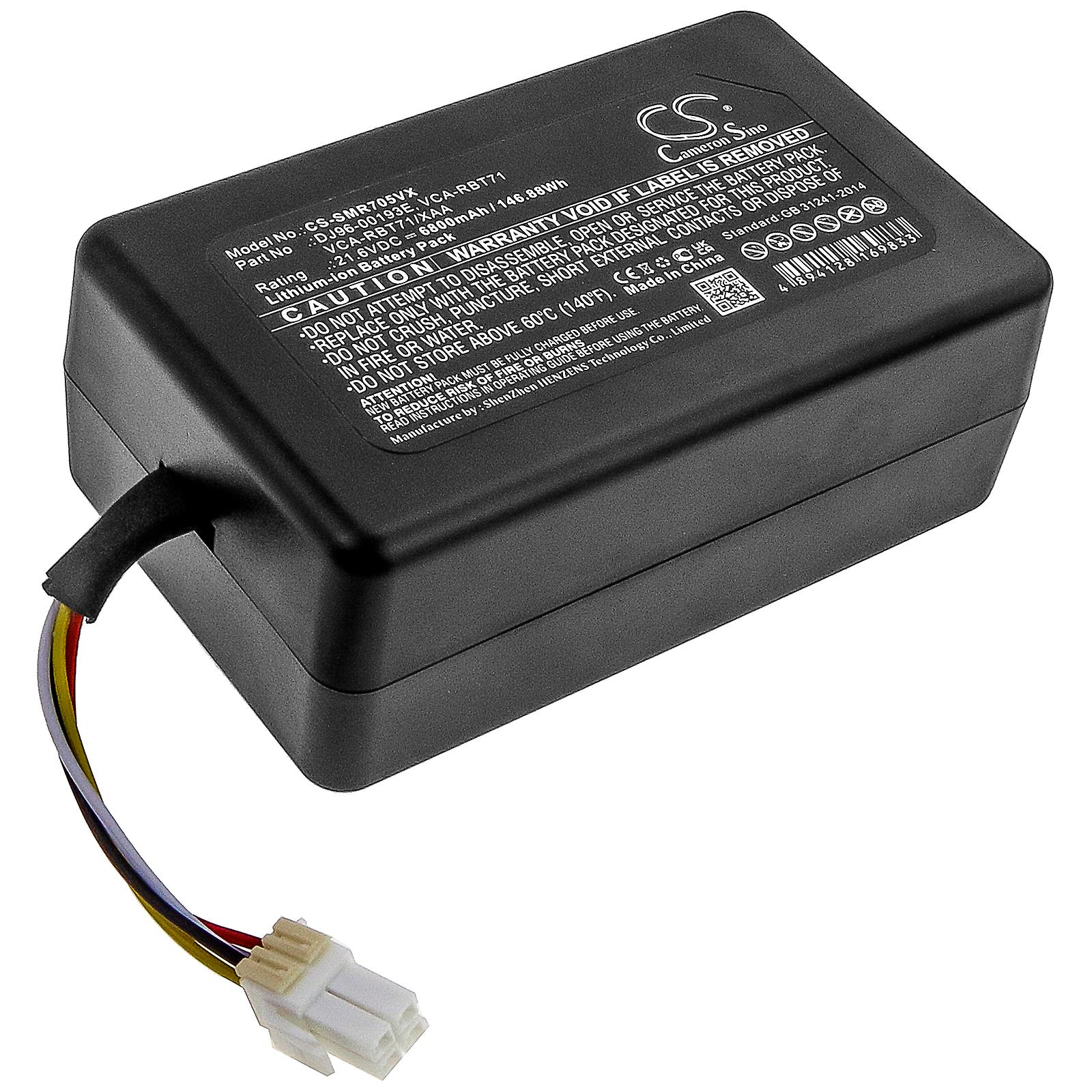 适用于三星 PowerBot R7040 VR1AM7010U5 DJ96-00193E VCA-RBT71/XAA 6800mAh 的电池