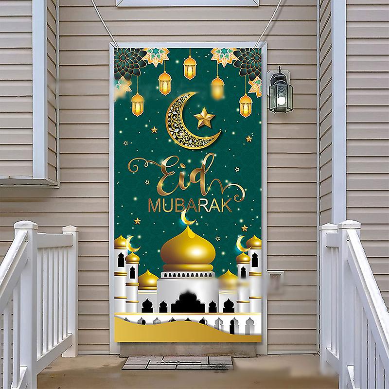 Décoration Ramadan Aviski - Bannière "Ramadan Mubarak" 180x30cm | Intérieur/extérieur | Anti-vent