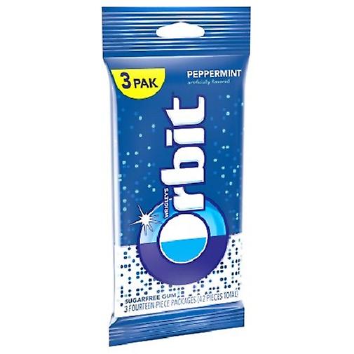 Orbit Peppermint Gum (3-Pack), 14-Sticks Per Pack