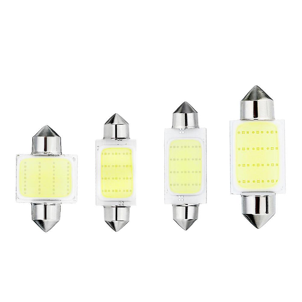 31/36/39/41Mm C5w C10w Cob Led Car Dome Lights - Interior Map Reading Lamp Dc12v White