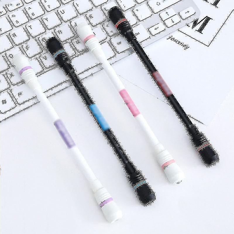 Hauska pyörivä pelikynä liukumaton temppu rullaavat opiskelijat kirjoittavat geelikynää