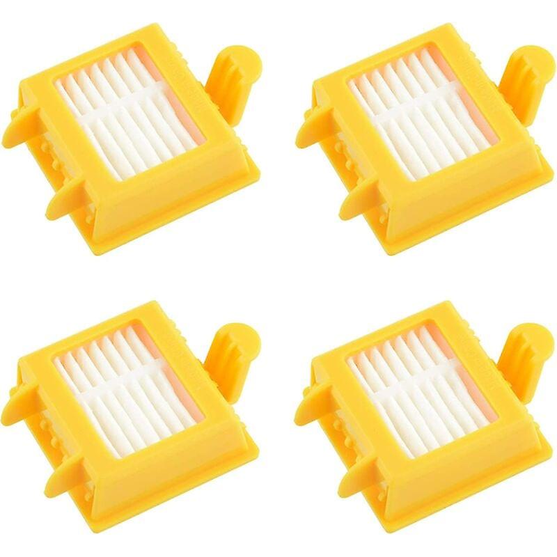 Kit of 4 filters compatible with Roomba 700. Set of spare parts for 7 series filter. Replacement with four filters 720, 730, 750, 760, 765, 770, 772,