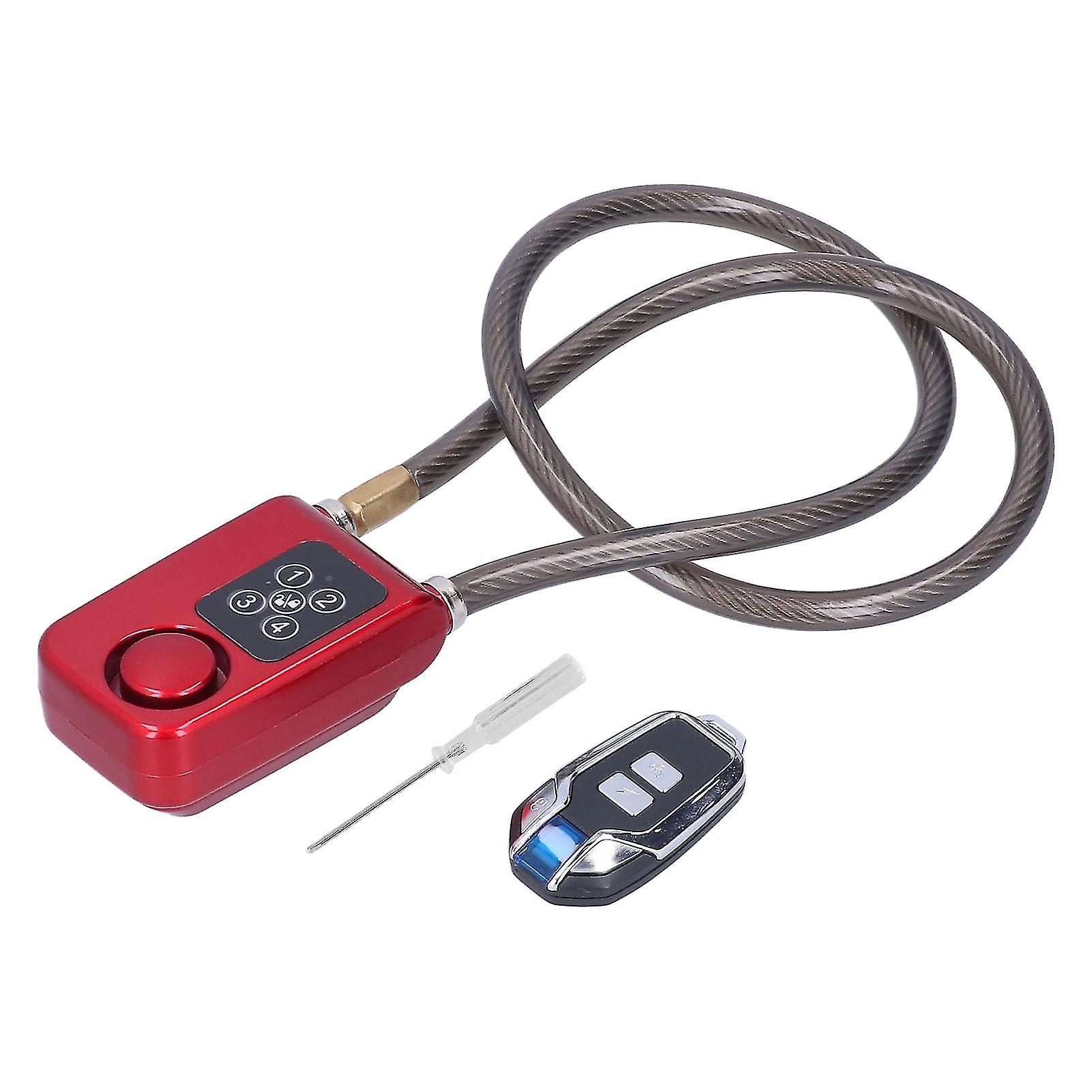 Alarm Lock Password Remote Control 4 Digit 110db Ip55 Waterproof Keyless Anti Theft For For Bike Bicyclered