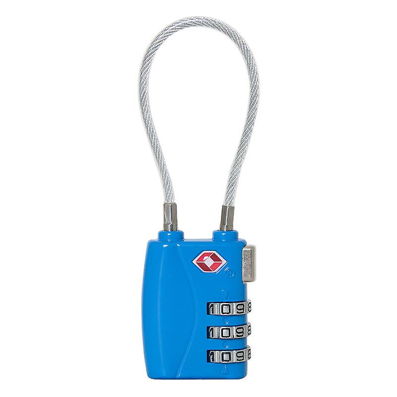 Luggage padlock, 3 digit blue combination padlock codes