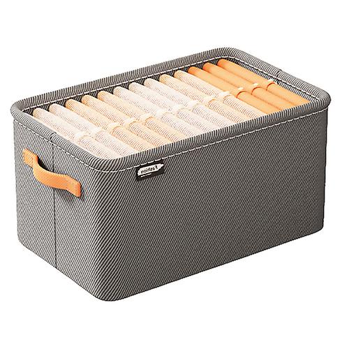 Foldable Clothes Organize Box With Handles Shelf Baskets For Shelves Nursery Home Office