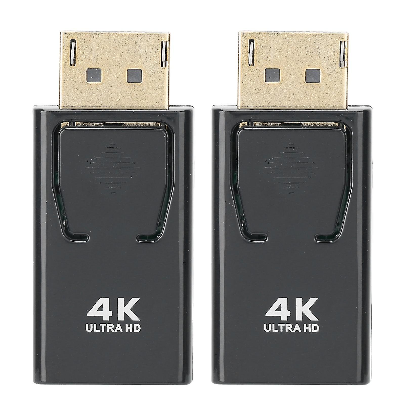 2pcs 4K x 2K DisplayPort Male to HDMI Female Adapter Converter for HDTV Computer
