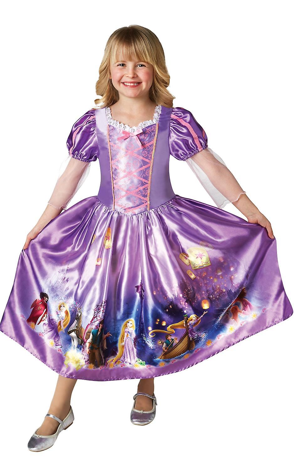 Rapunzel klänning dräkt prinsessa
