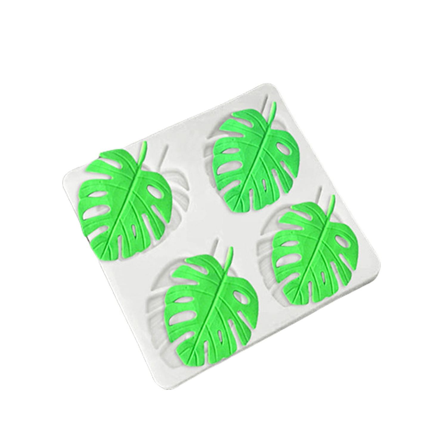 Fondant Mold Exquisite Shape Super Soft Silicone Reusable Turtle Leaf Shaped Cake Pastry Mold Decor 