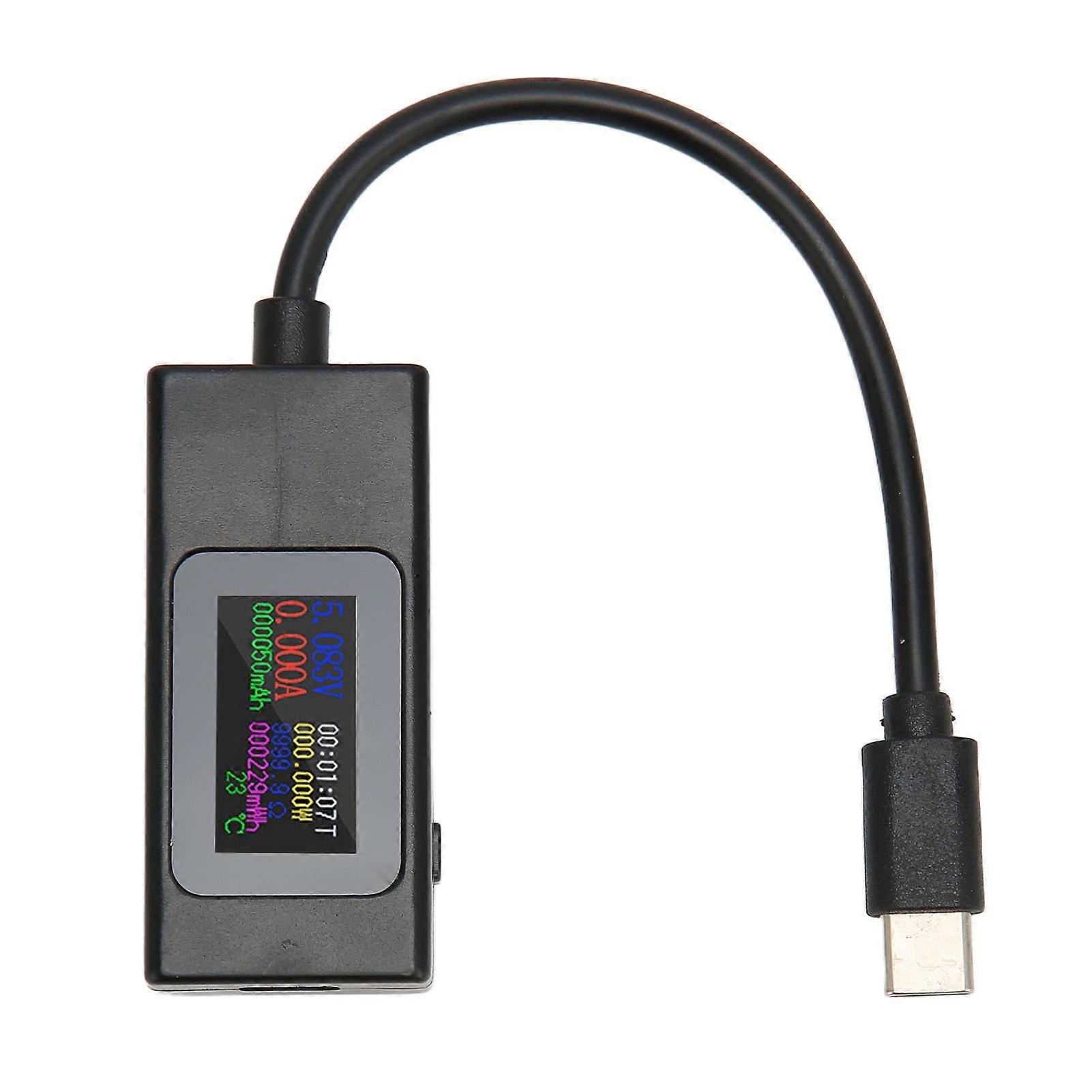 USB Tester Professional Current Voltage Power Meter 4-30V 0-6.5A Bidirectional USB C Digital Monitor Accurate Measurement