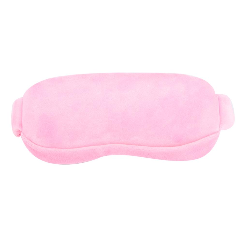 USB Hot Cold Compress Eye Mask Pink 20x9cm Adjustable Timer