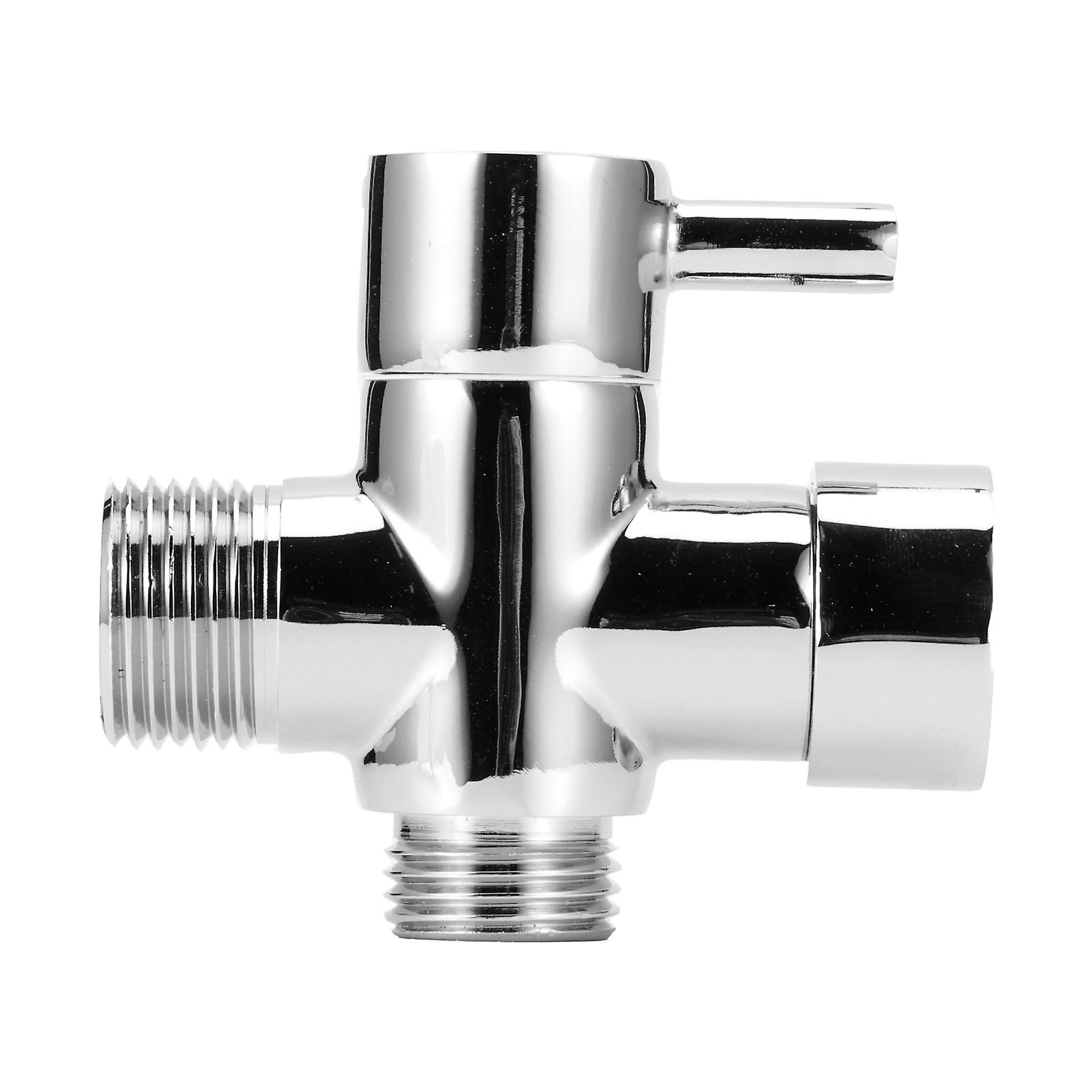 3-Way Diverter Valve for Hand Shower, Fixed Shower Head, Water Separator 7/8 C