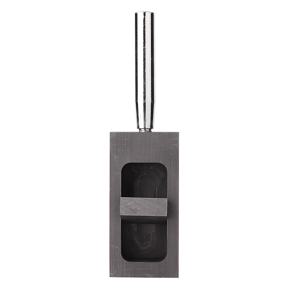 Moule à lingot en graphite pur, creuset pour la fusion de l'or et de l'argent, le moulage et le raffinage (0,5 kg)