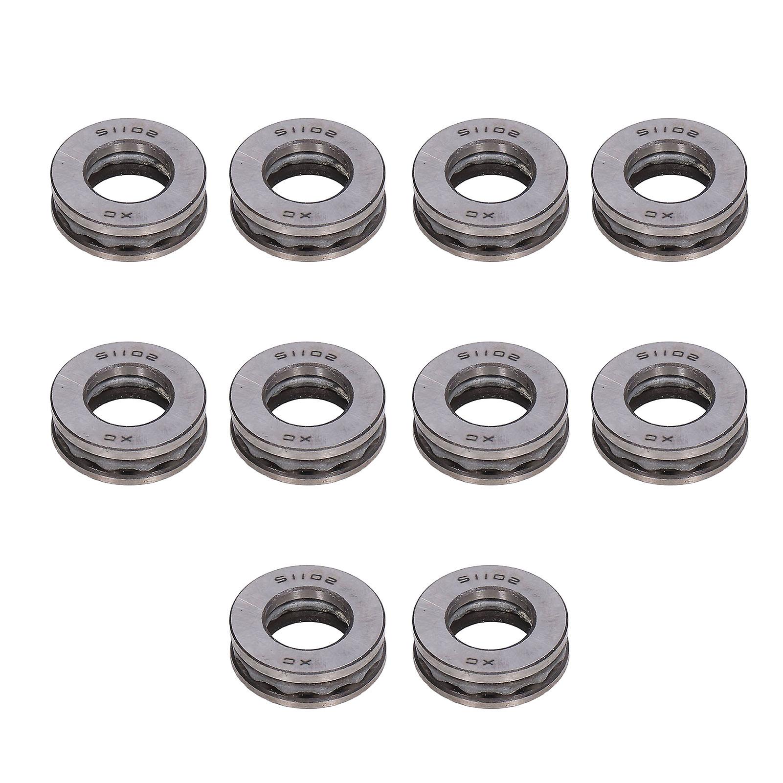 10pcs Aircraft Thrust Ball Bearings, High Precision Detachable Metal Miniature Axial Bearing Kit 51102