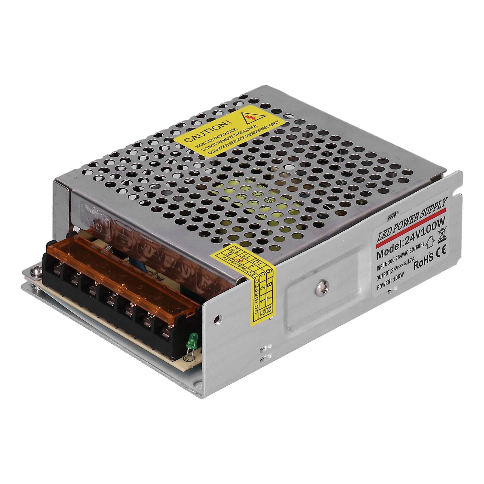 Alimentation à découpage régulée 220 V-24 V CC, surveillance de sécurité par LED, 24 V, 100 W, 4,17 A