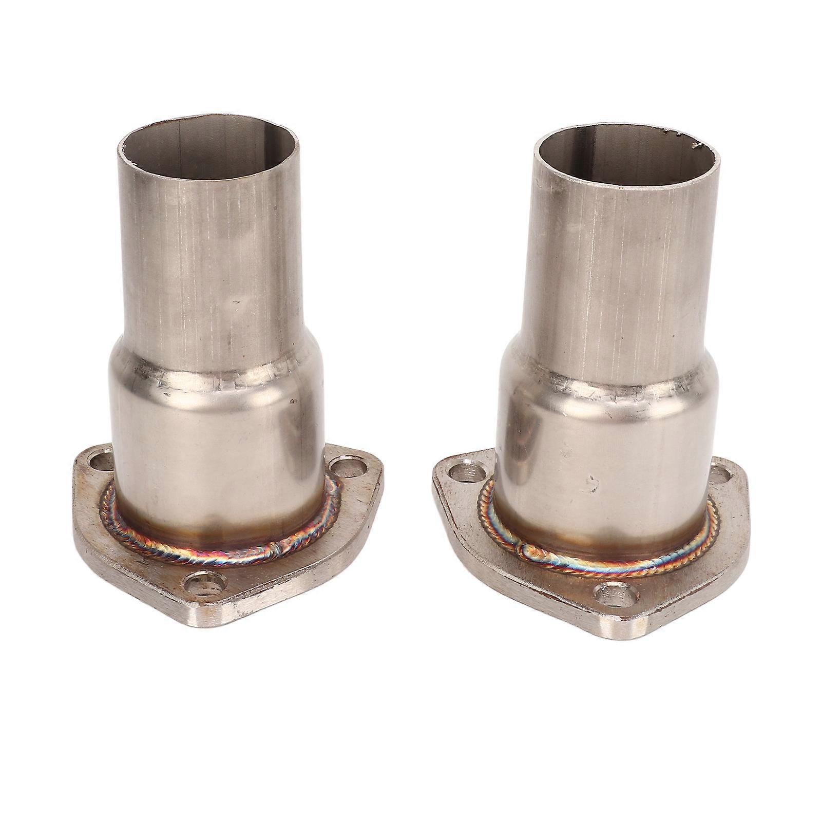 3 Bolt Exhaust Header Collector Flange Reducer Kit 2 1/2 to 2in Diameter for Automotive 