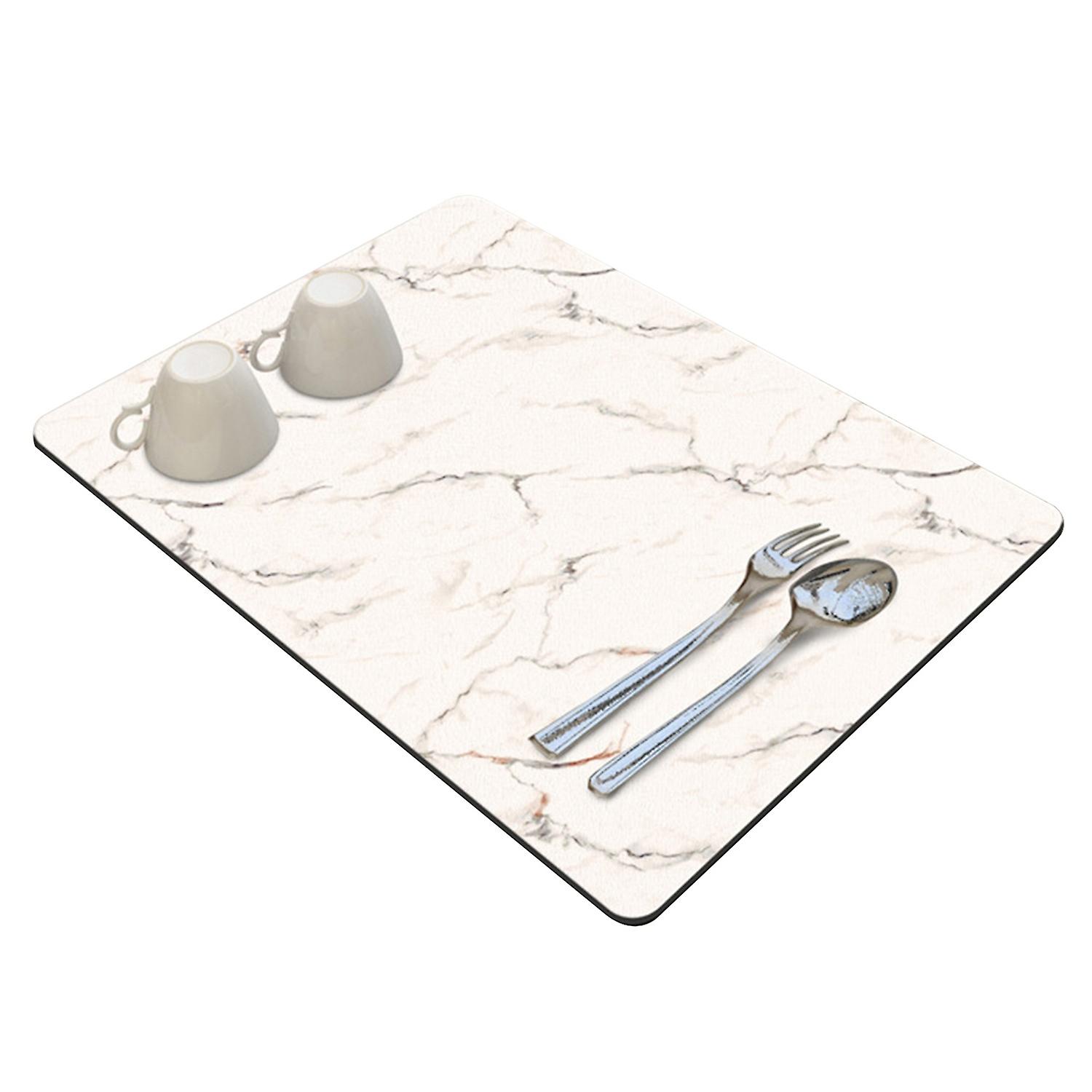 Draining Mat Diatom Mud Heat Resistance Non-slip Bottom Moisture Absorption Gifts PVC Dining Table M