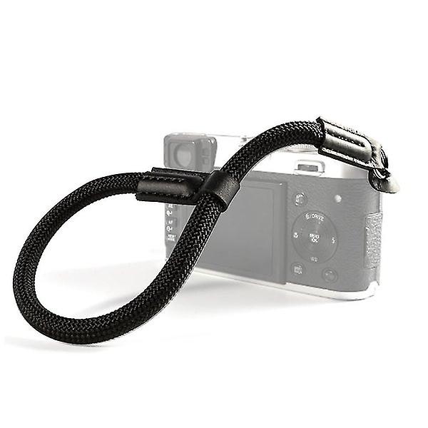 Adjustable Camera Wrist Strap with Leather Ends and Electroplated Mounting