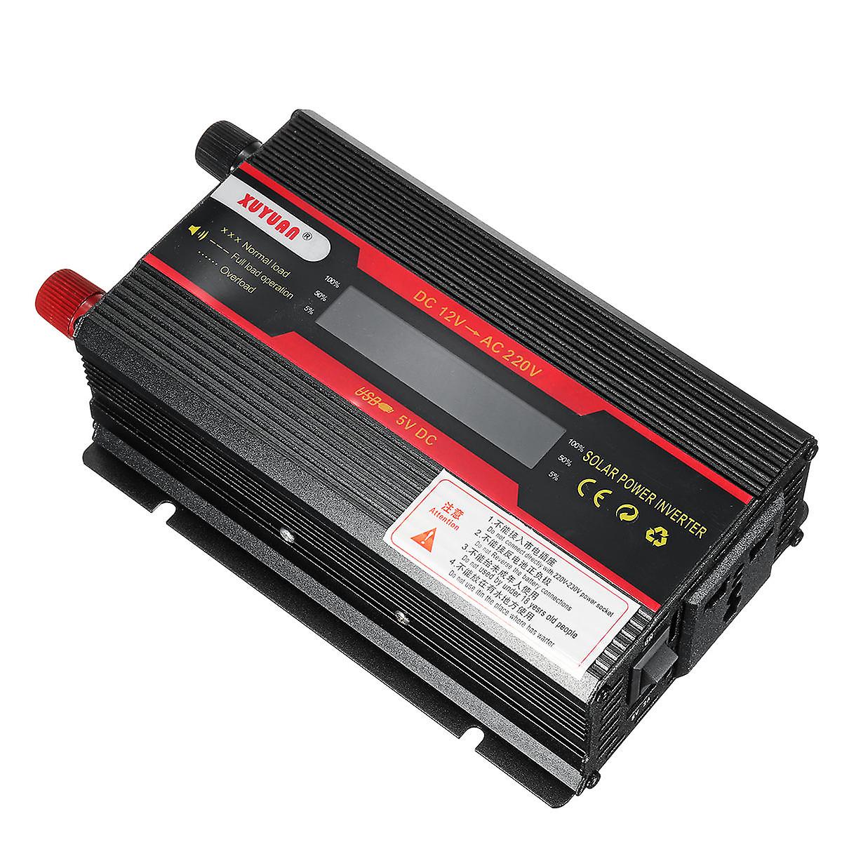 3000W Hs-lcd Inverter Dc12/24v To Ac110v/220v Modified Sine Wave Car Usb Converter Display Power Inverter