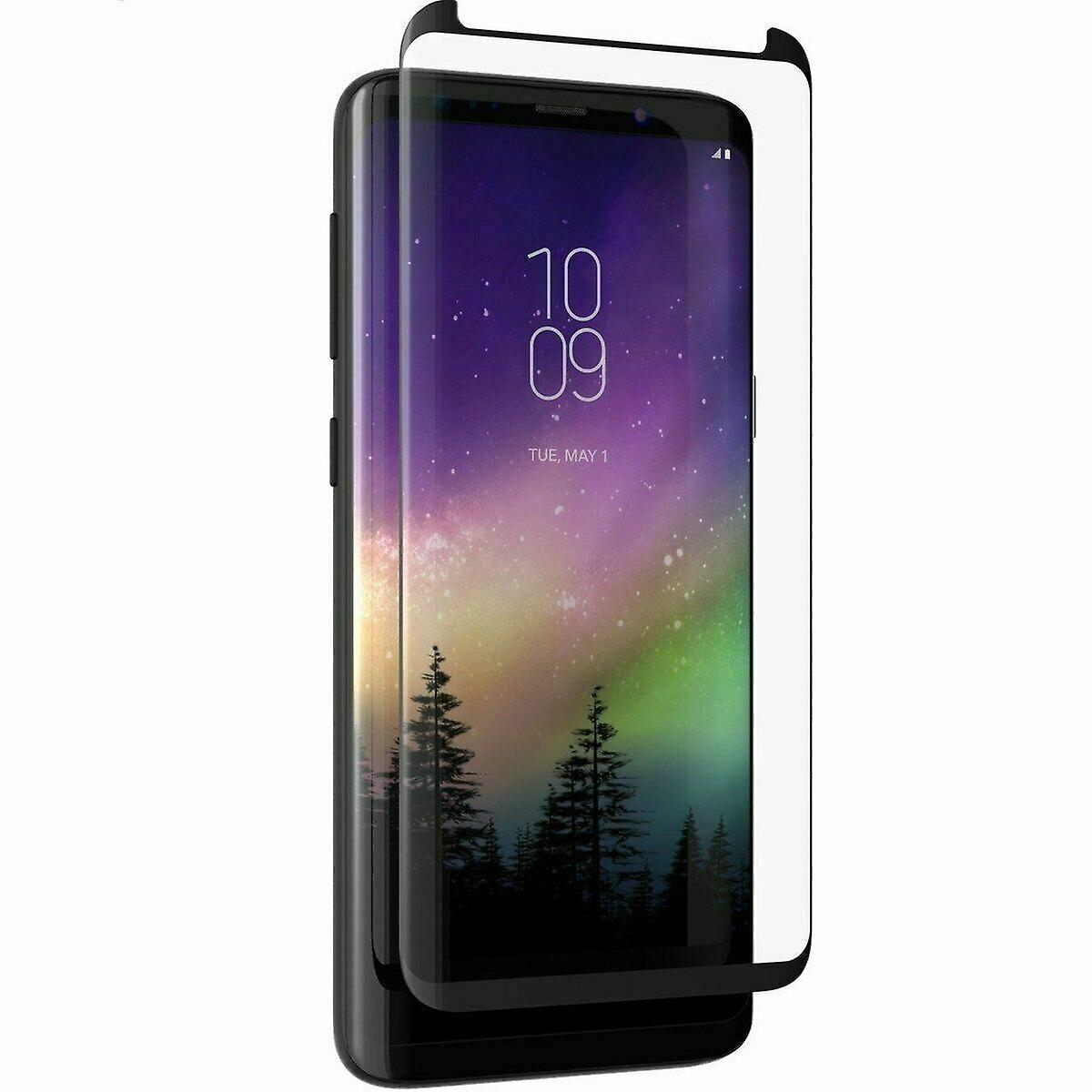 适用于三星 Galaxy S9 Plus 的 Zagg 曲面玻璃曲线精英屏幕保护膜