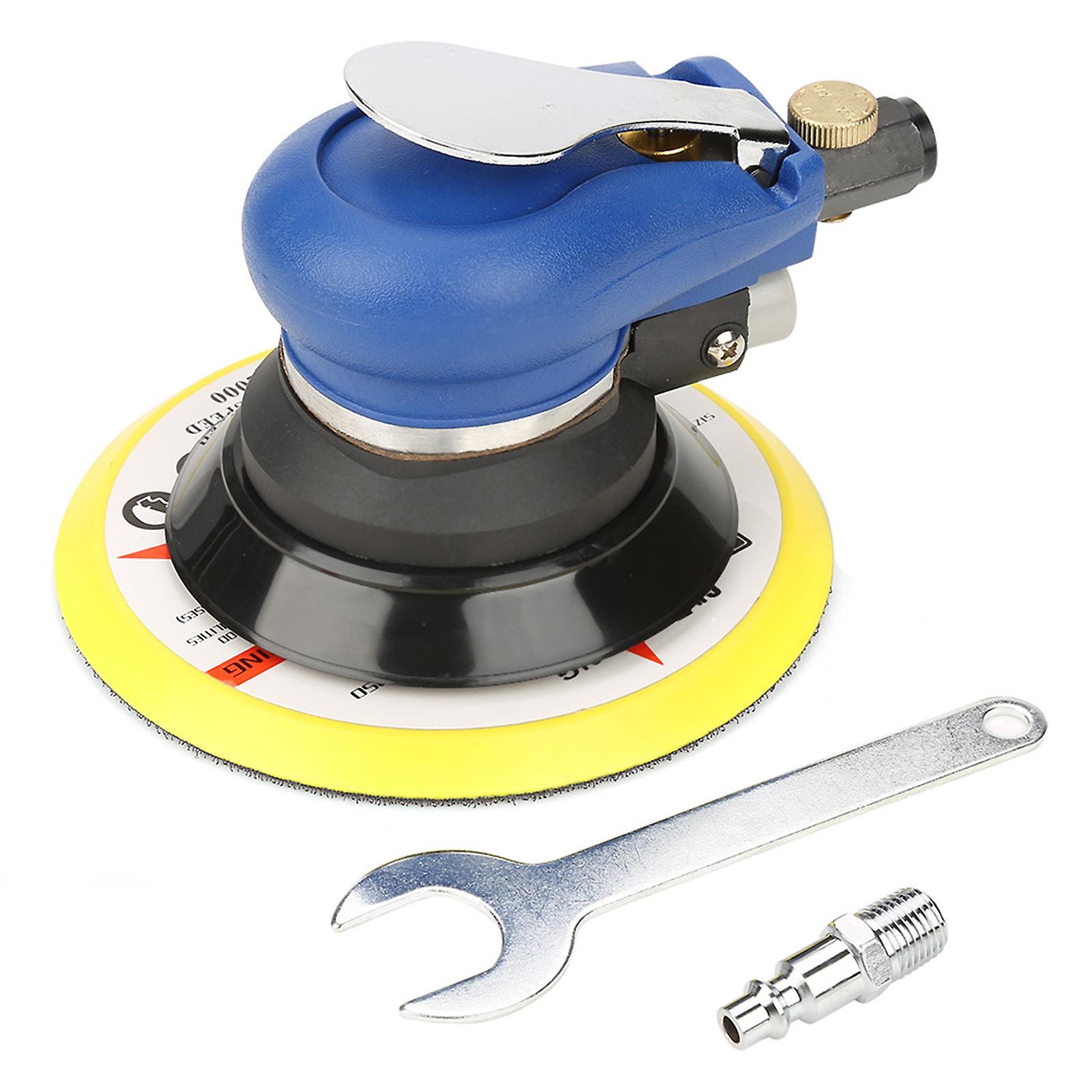 AT-980 5" Air Random Orbital Sander Round Polisher Pneumatic Hand Sanding Tool