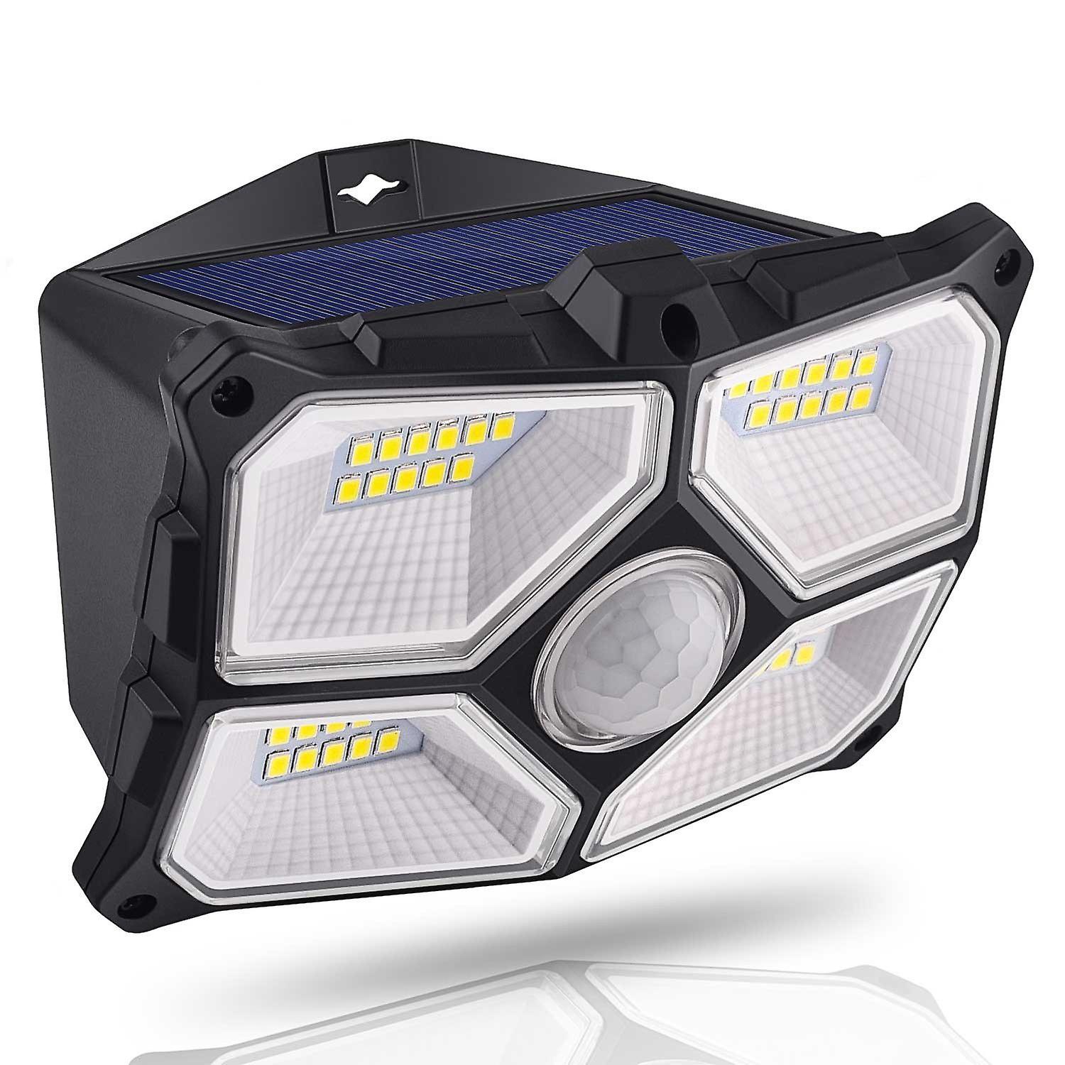 40 Leds Wide Angle Wall Lamp 120 Degree Sensoring Angle 4 Luminescent Surfaces