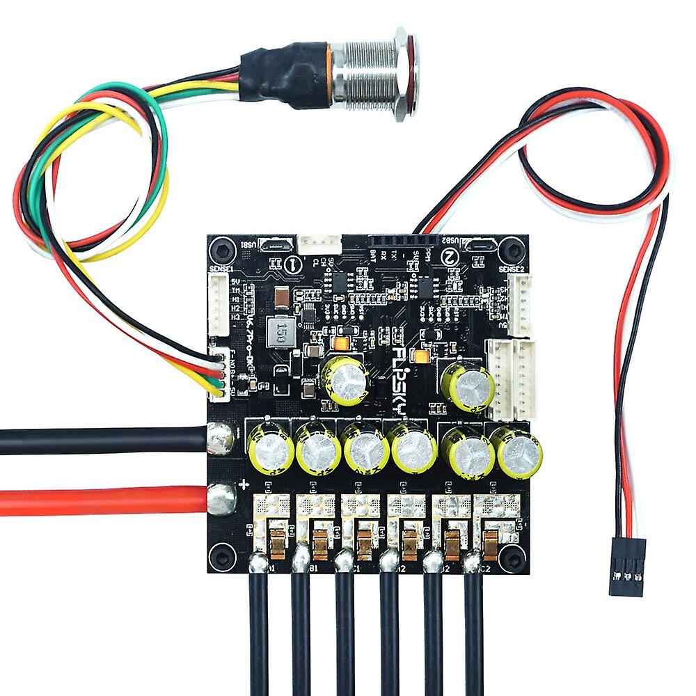 Flipsky Dual FSESC6.6 6.7 Plus ESC Speed Controller with Power Button Aluminum Case Heatsink for RC