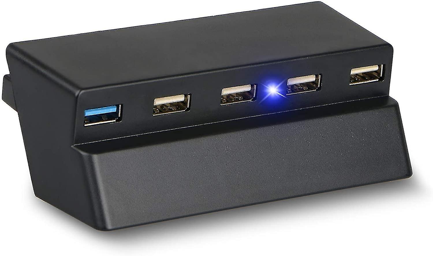 New 2023 Finydr 5 Port Usb Hub For Ps4 Only, Usb 3.0/2.0 High Speed Charger Controller Splitter Ex