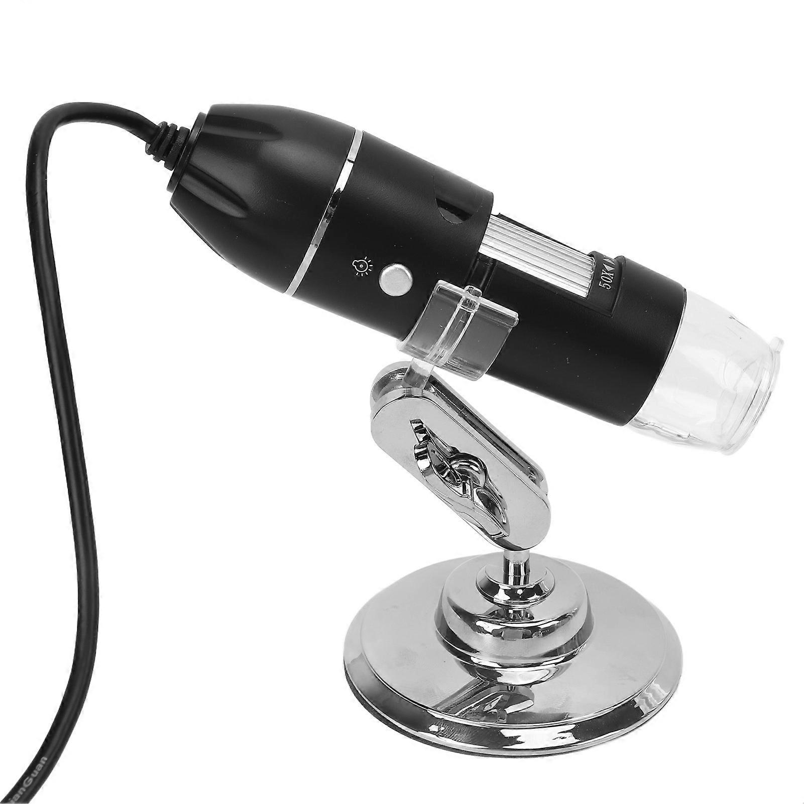 1600X Digital Microscope Flexible Rotating Electronic Microscope with 8 LED for Android Phone and Computer