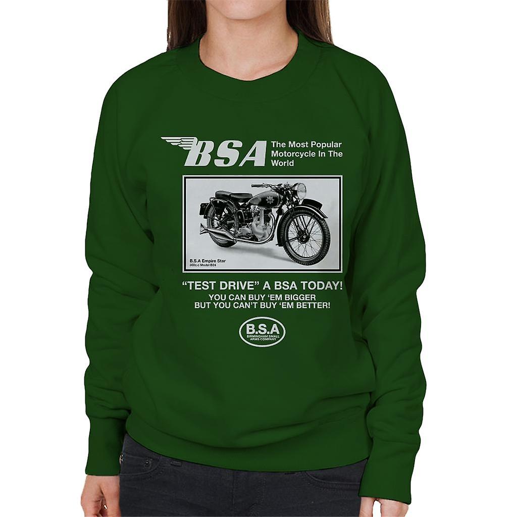 BSA Test Drive A BSA Today Women's Sweatshirt
