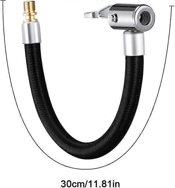 30CM Inflator Tire Extension Cord Tire Valve Adapter Pump Extension Car Tire Inflator Extension Tube for Car Motorcycle Bike